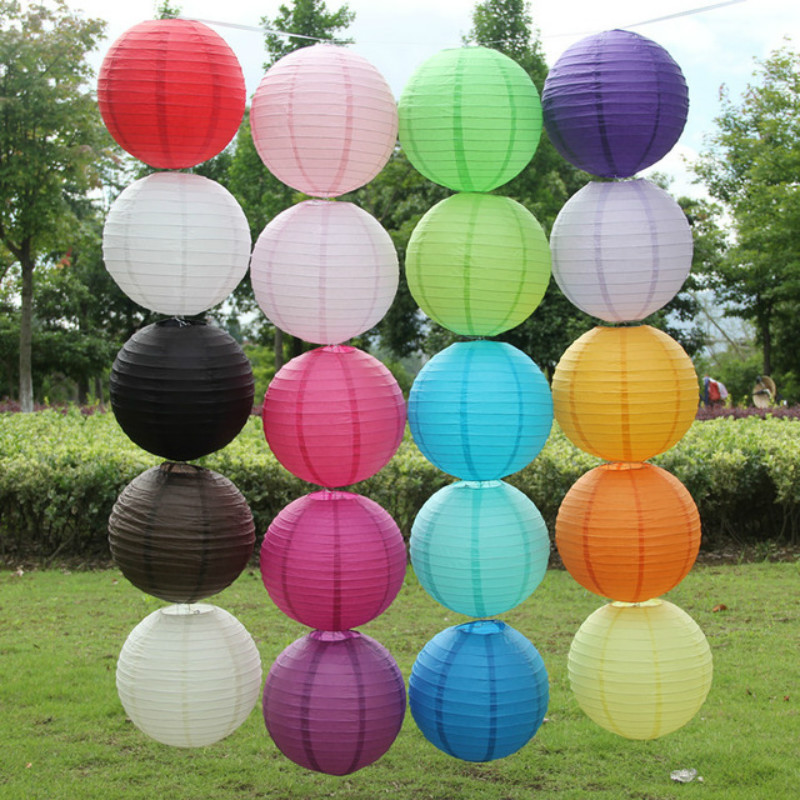 Wedding Event Supply - Coffee Chinese Round Paper Lantern Balloon