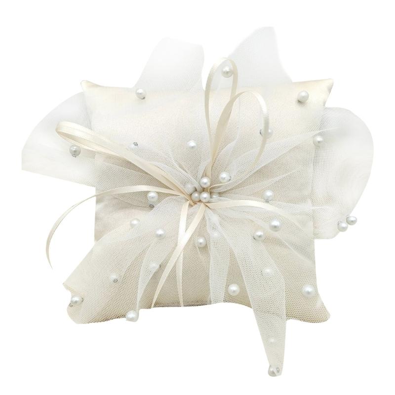 31BB Handmade Pearls Cushion W - Ring Bearer Pillow recension och pris