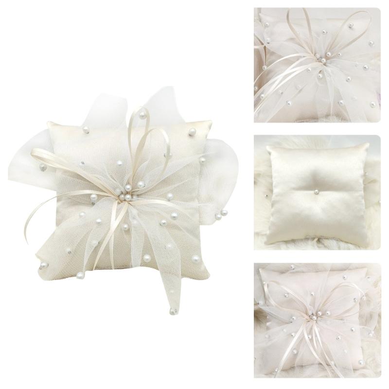 31BB Handmade Pearls Cushion W - Ring Bearer Pillow recension och pris