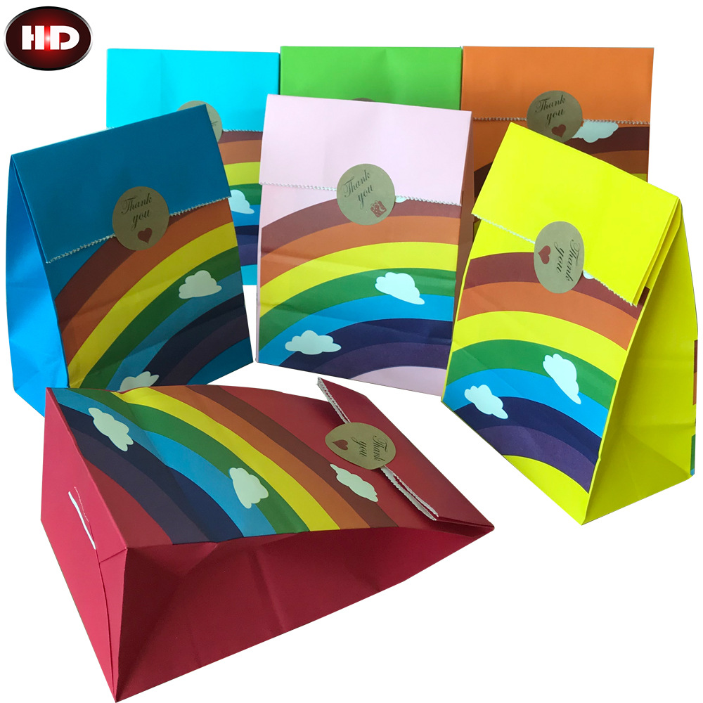 10/20/25pcs Kraft Rainbow Food - Wedding Event Supply recension och pris