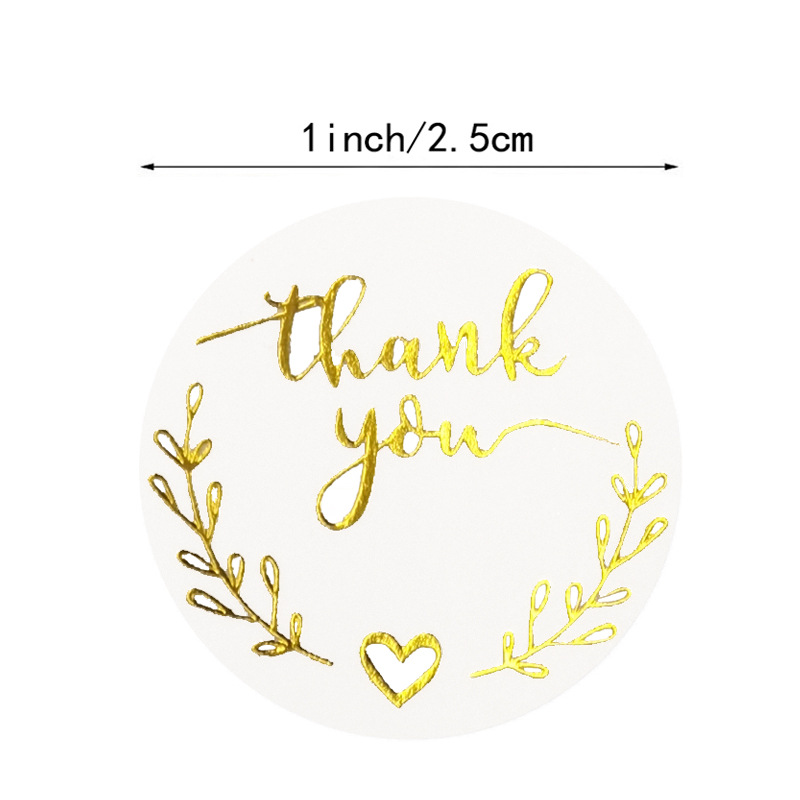100-500pcs Gold Thank You Stic - Wedding Supply Business recension och pris
