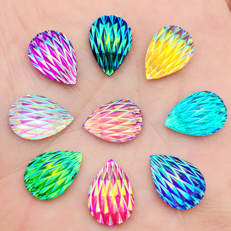 60pcs 10*14mm Water Drop Shiny - Wedding Water Supply recension och pris