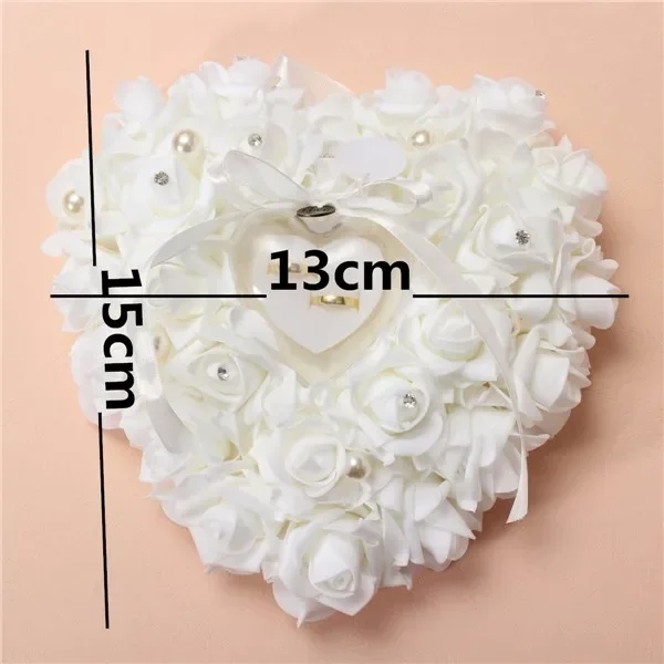 White Ring Bearer Pillow Cushi - Ring Bearer Pillow recension och pris