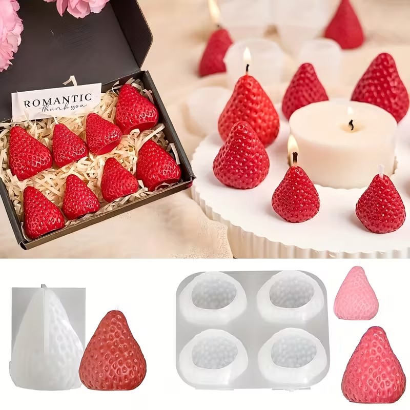 Strawberry Silicone Candle Mol - Unity Candle Set recension och pris