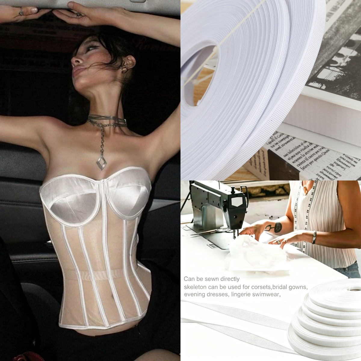 Polyester Fish Boning Tape Cri - Wedding Support recension och pris