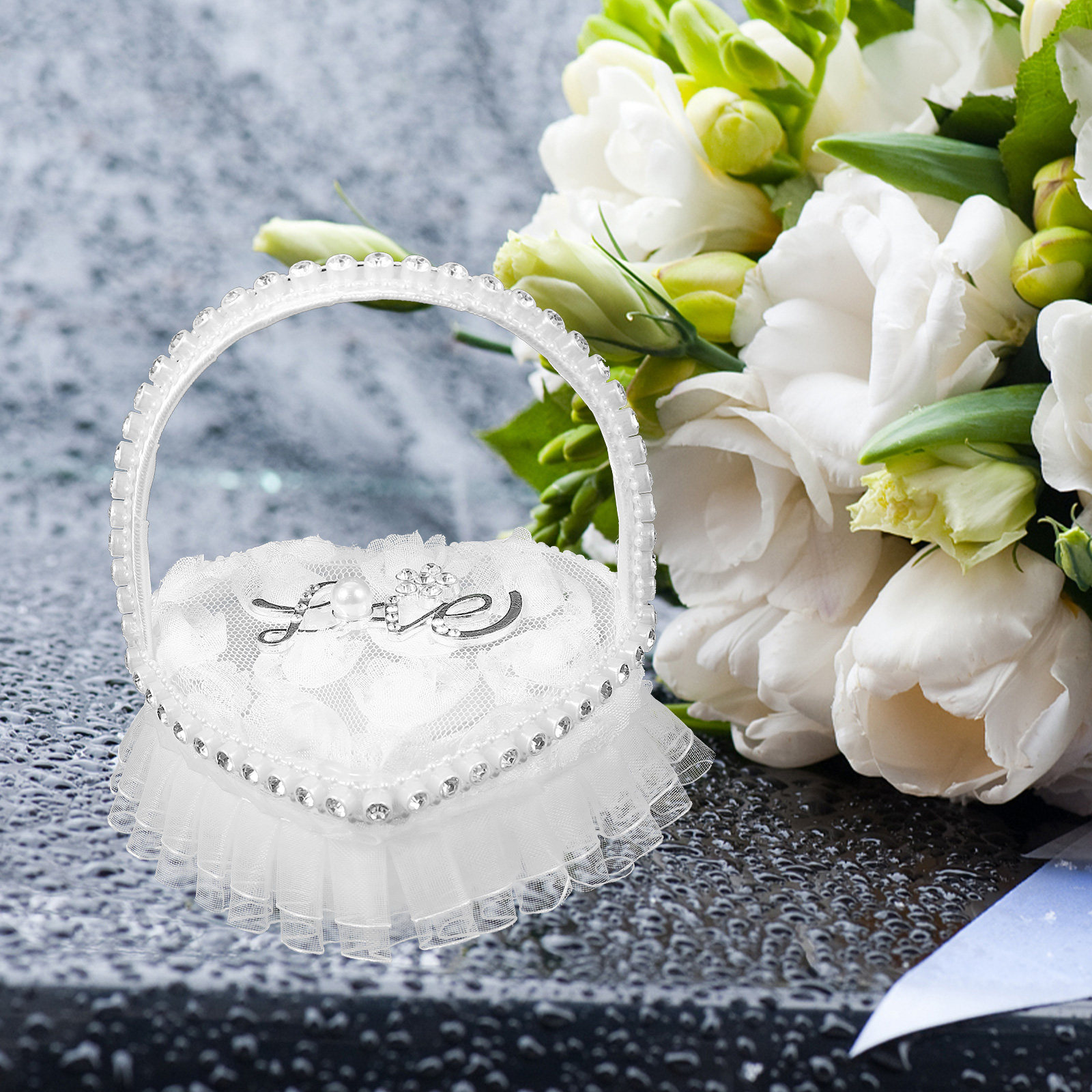 Rings Bridal Cushion Pillow to - Ring Bearer Pillow recension och pris