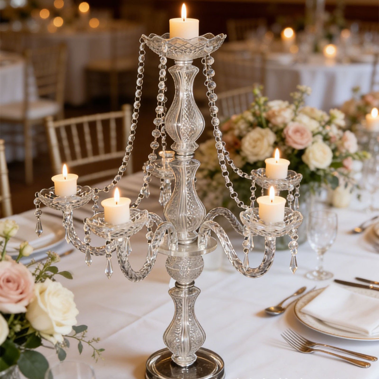 Crystal Candelabra Elegant Wed - Unity Candle Set recension och pris