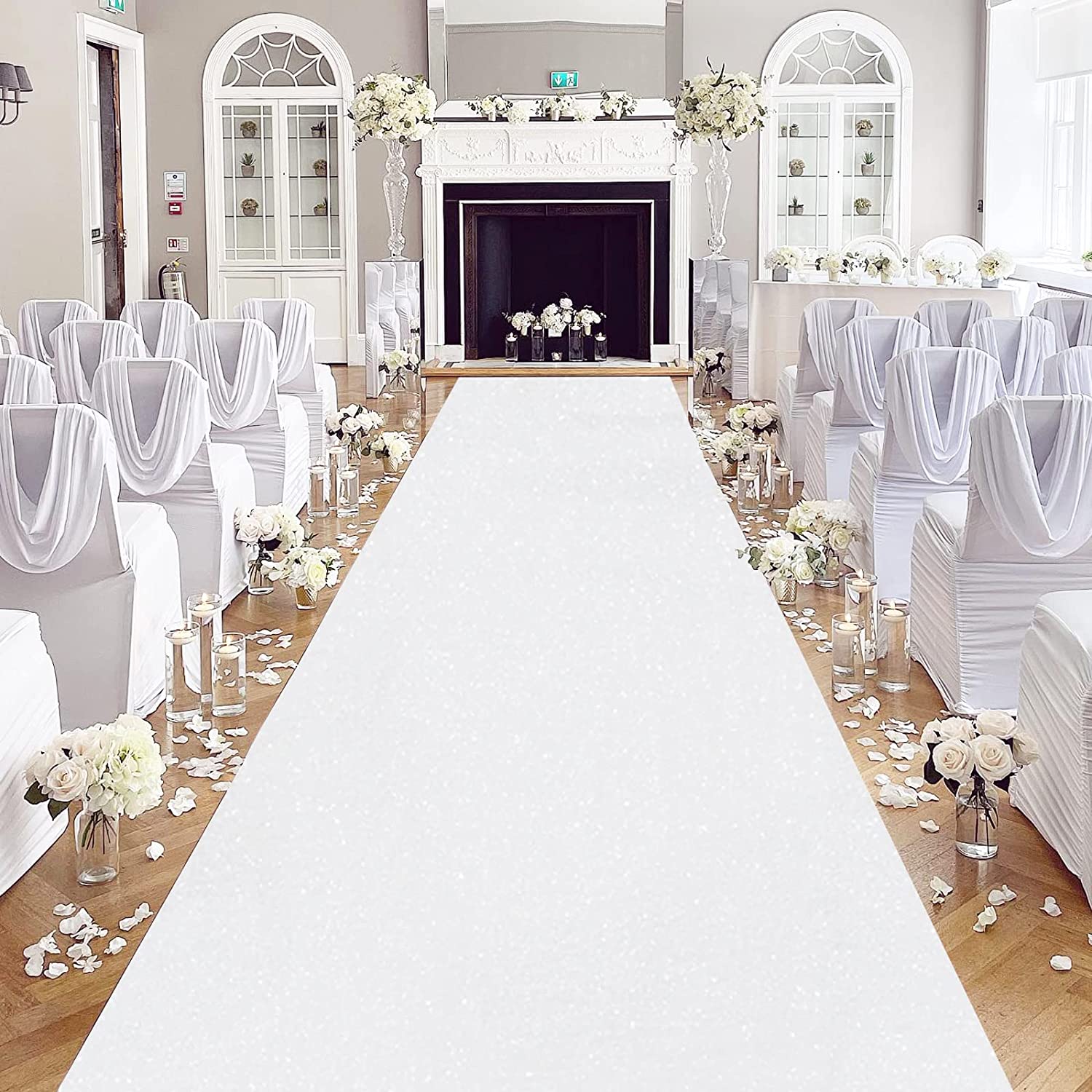Romantic White Wedding Carpet, - Aisle Runner White recension och pris