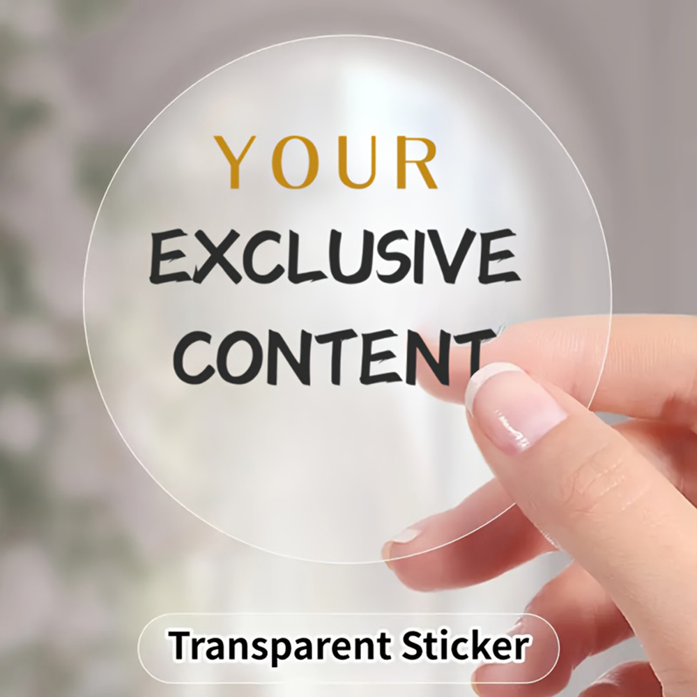 Customized Transparent Round S - Wedding Event Supply recension och pris