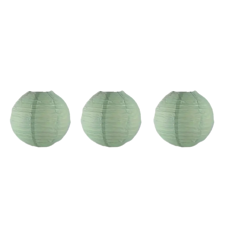 3Pcs Round Hanging Sage Green  - Wedding Event Supply recension och pris
