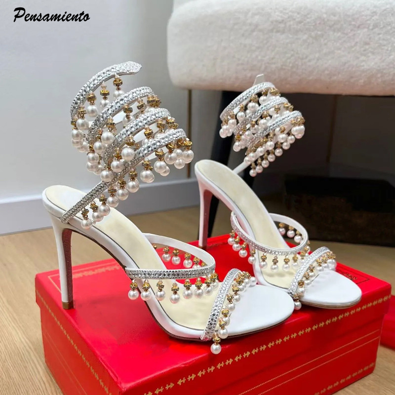 Luxury Rhinestones Pearls Tass - Wedding Super recension och pris
