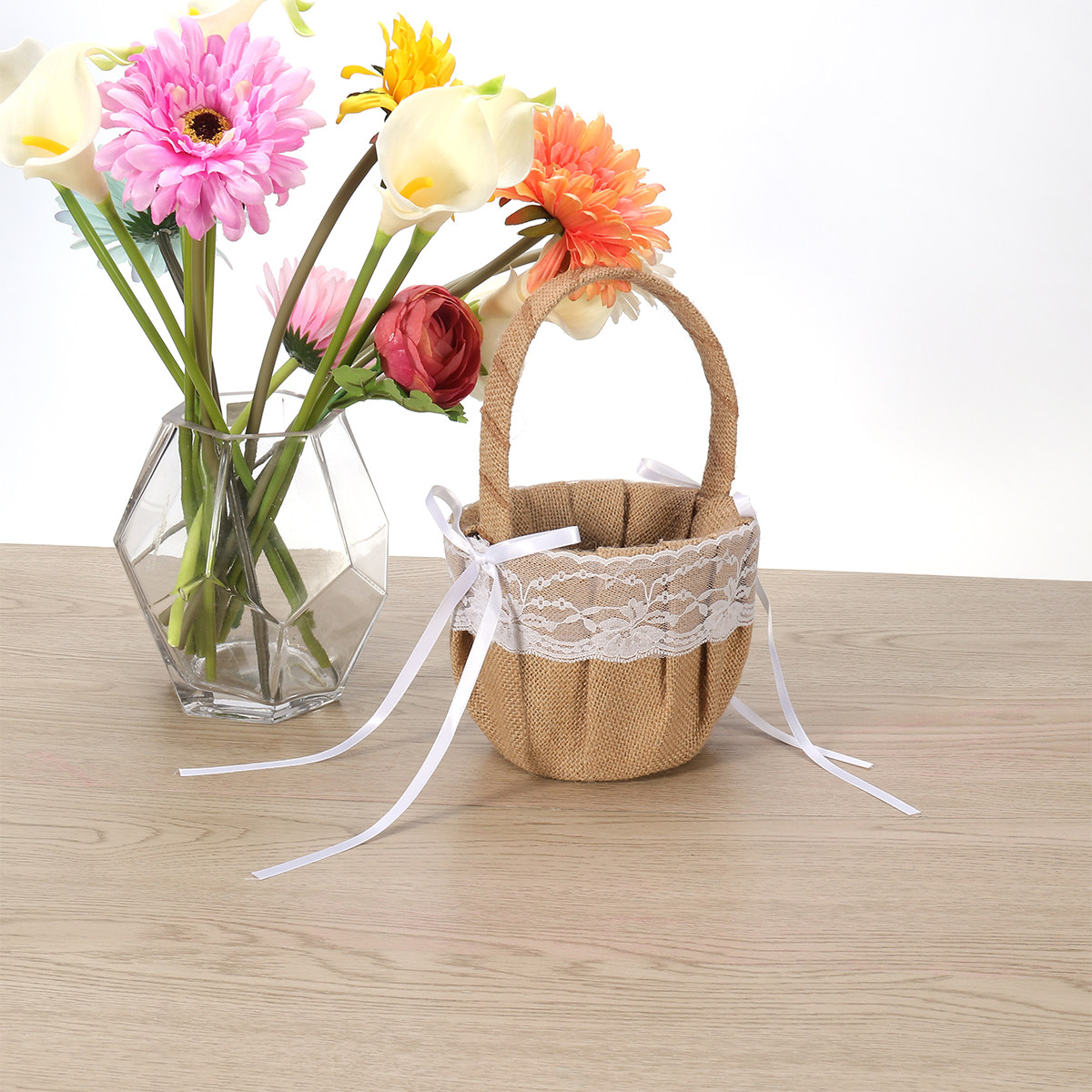 Set of 6 6'' Burlap Jute Lace  - Ring Bearer Pillow recension och pris