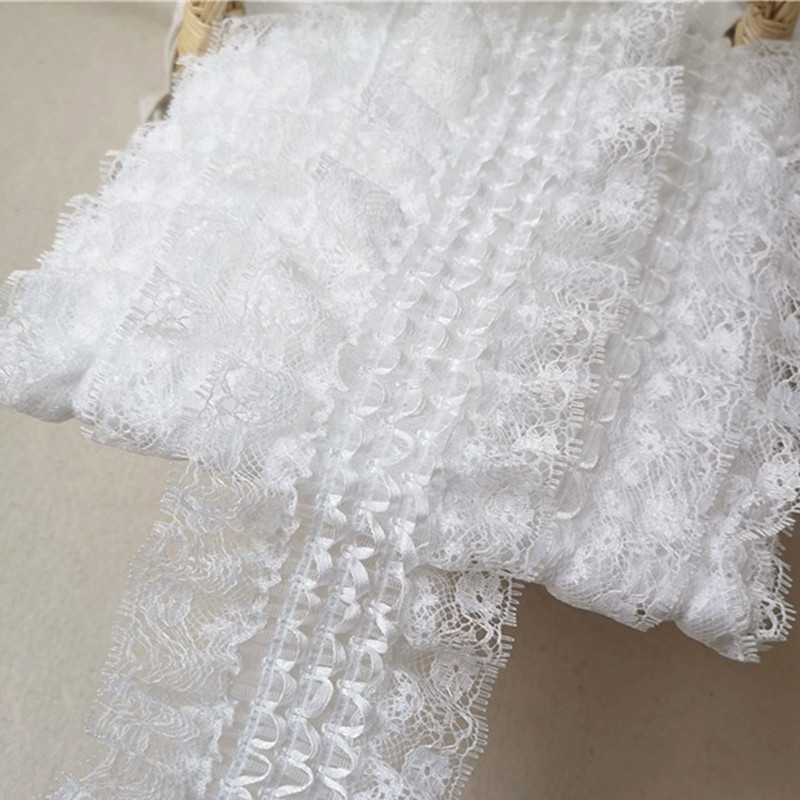 6.5CM Wide Exquisite White Emb - Wedding Water Supply recension och pris