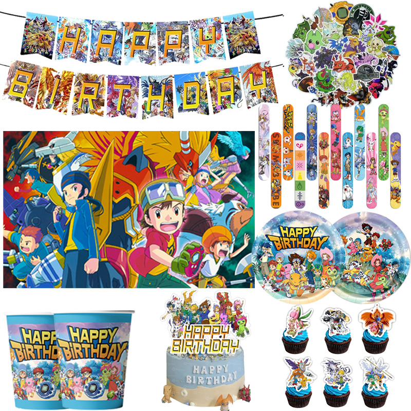 Digimon Themed Birthday Party  - Wedding Supply Kit recension och pris