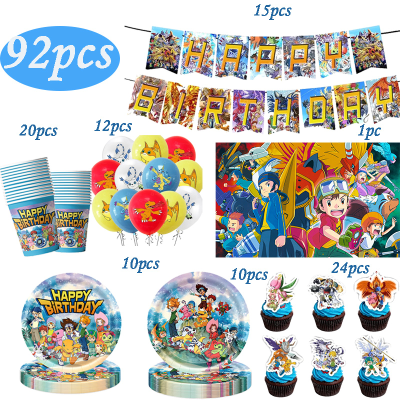 Digimon Themed Birthday Party  - Wedding Supply Kit recension och pris