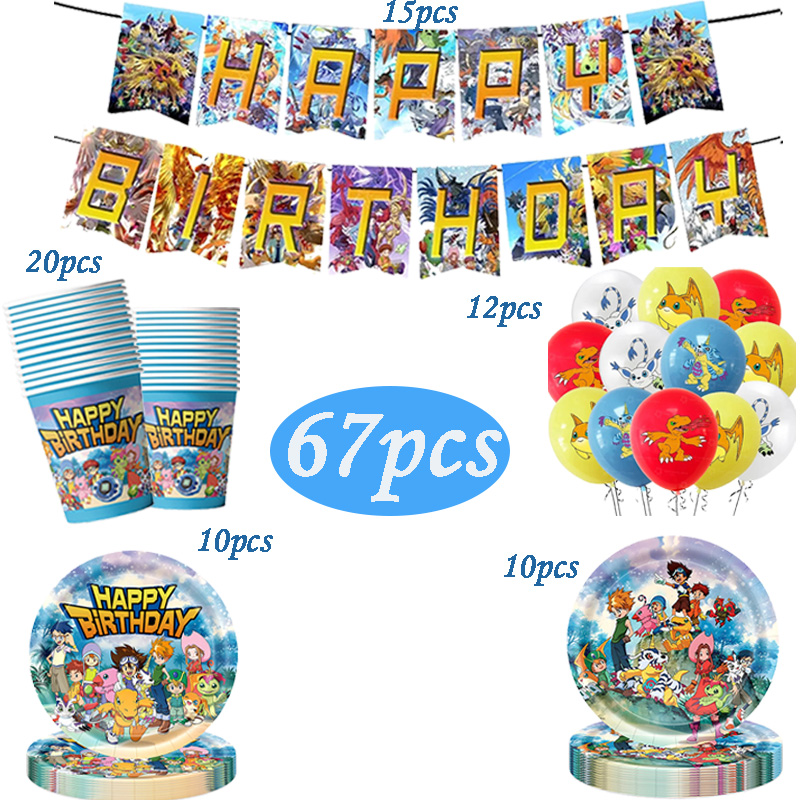 Digimon Themed Birthday Party  - Wedding Supply Kit recension och pris