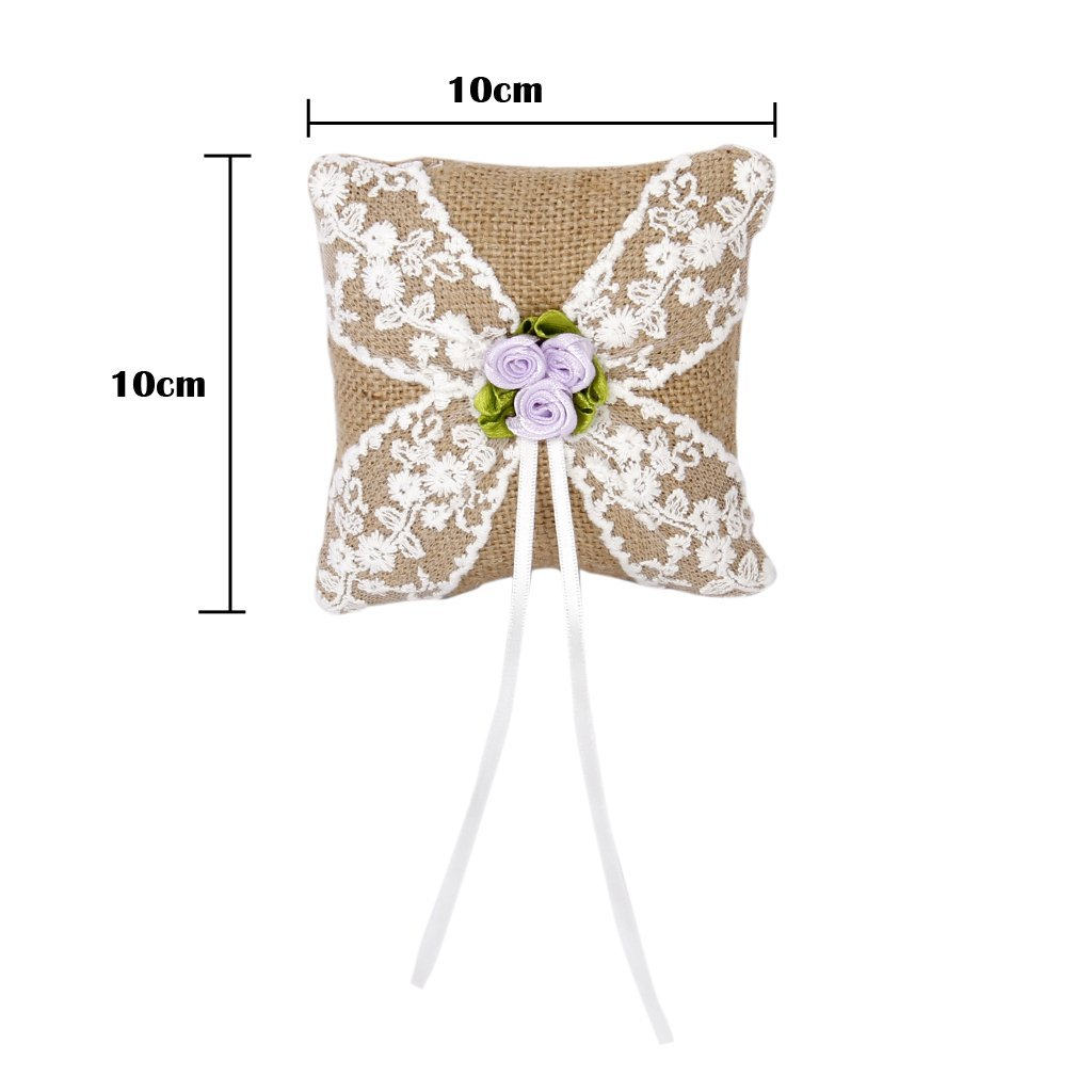 Beach Wedding Ring Pillow Whit - Ring Bearer Pillow recension och pris