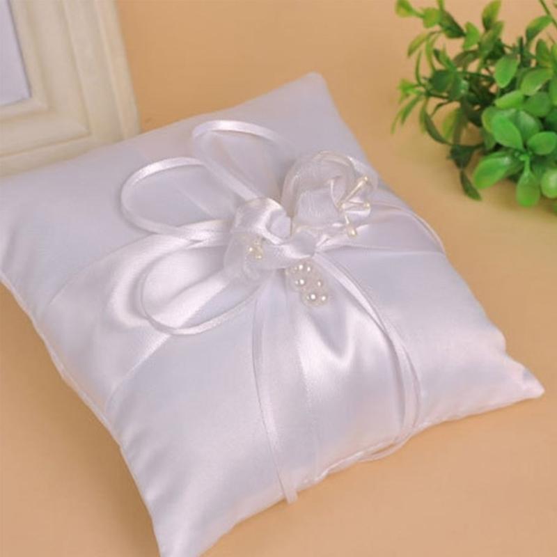 P9FE Wedding Pearls Rings Pill - Ring Bearer Pillow recension och pris