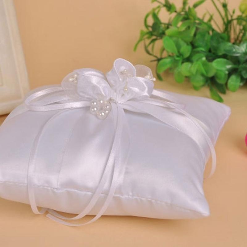 P9FE Wedding Pearls Rings Pill - Ring Bearer Pillow recension och pris