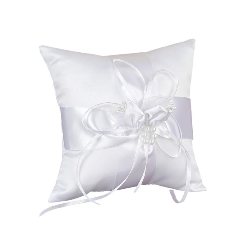 P9FE Wedding Pearls Rings Pill - Ring Bearer Pillow recension och pris