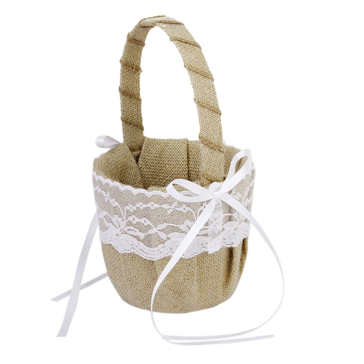 Set of 6 6'' Burlap Jute Lace  - Ring Bearer Pillow recension och pris