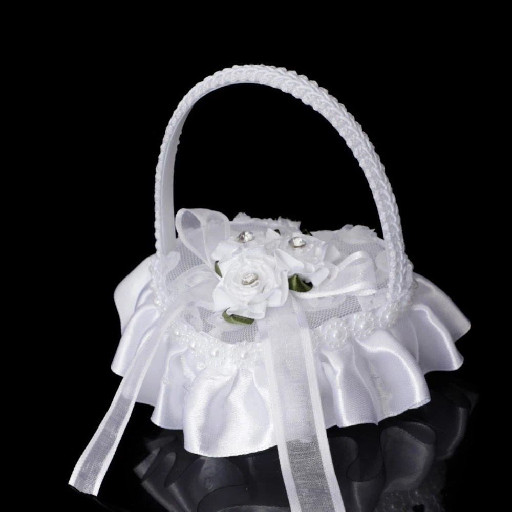 White Lace Heart-shaped Ring B - Ring Bearer Pillow recension och pris
