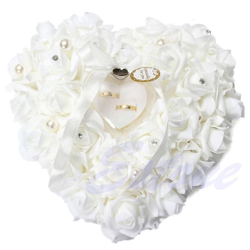 Wedding Ceremony Ivory Satin C - Ring Bearer Pillow recension och pris